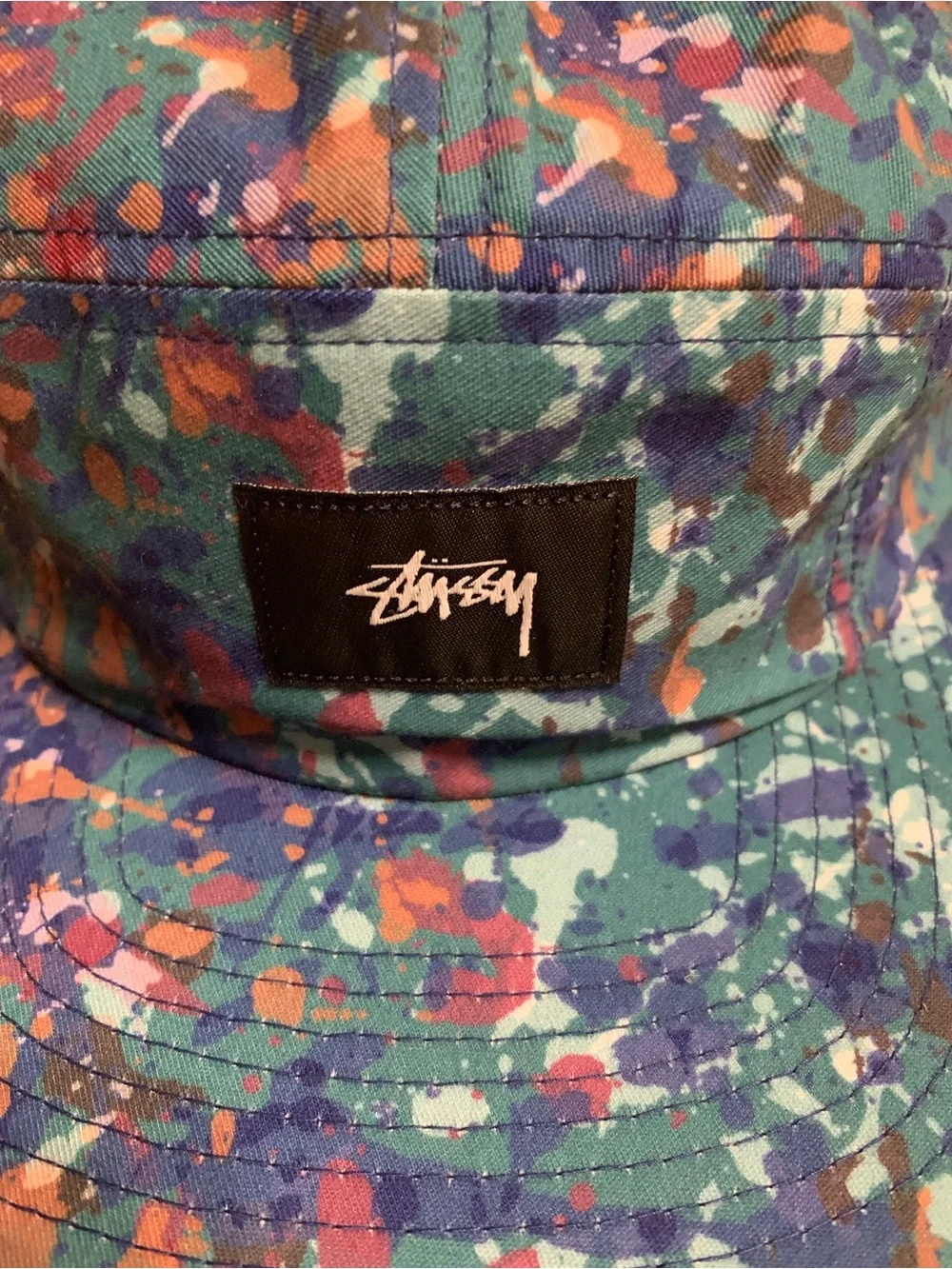 New Stussy Splatter Cap Hat Baseball Yupoong Sample